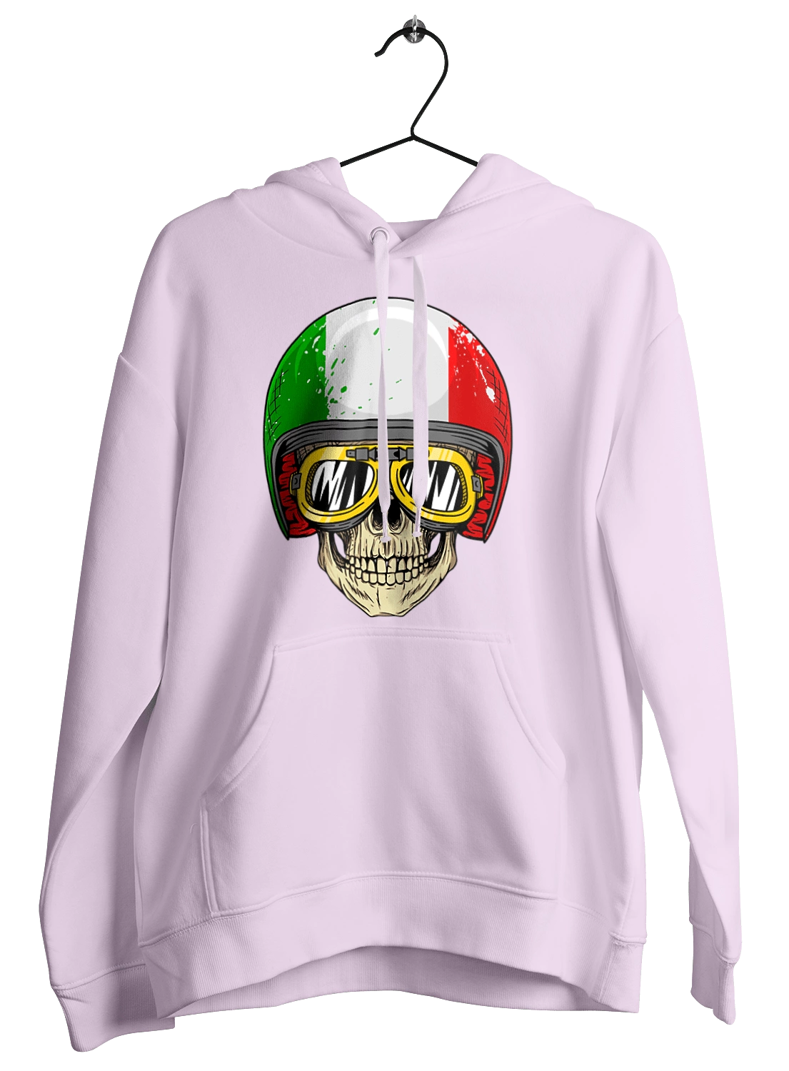 Череп в мотошлеме