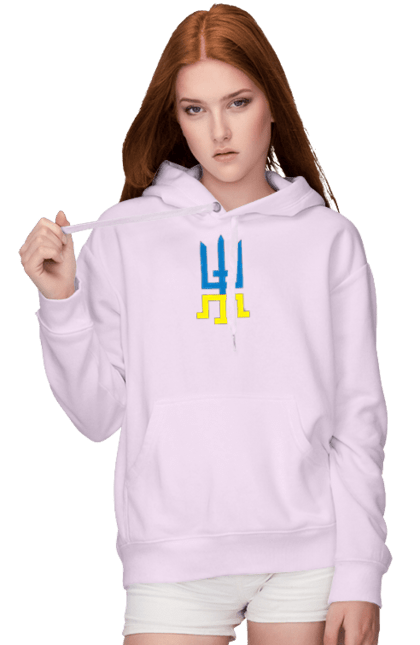 Жіноче худі з принтом "Кримська квітка 2023.(світлий фон )". 2023, sarabeevart, квітка, крим, купити, патріотична, україна. 2070702