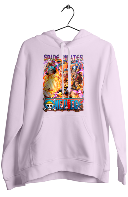 Women's hoodie with prints One Piece Portgas D. Ace. Anime, fire fist, gol d. ace, manga, one piece, portgas d. ace, straw hat pirates. 2070702