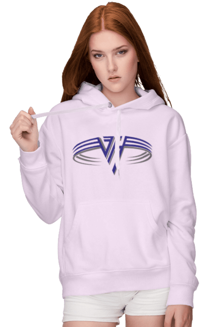 Women's hoodie with prints Van Halen. Glam metal, group, hard rock, heavy metal, metal, music, pop rock, rock, van halen. 2070702