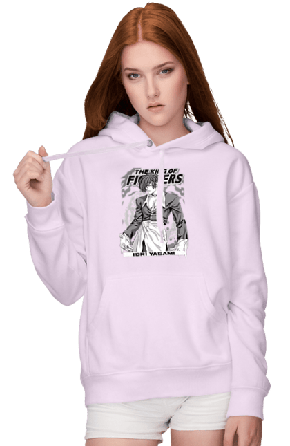 Women's hoodie with prints The King of Fighters Iori Yagami. Game, iori yagami, king of fighters, rivals, video game. 2070702