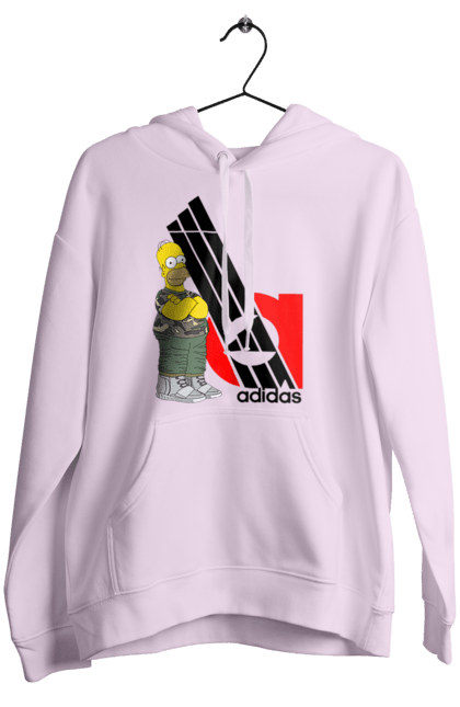 Women's hoodie with prints Adidas Homer. Adidas, animated series, homer, simpson, tv series. 2070702