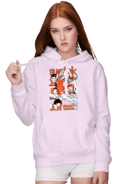 Women's hoodie with prints Slam Dunk Takenori Akagi. Anime, basketball, comedy, manga, school, shonen, slam dunk, sports anime, takenori akagi. 2070702