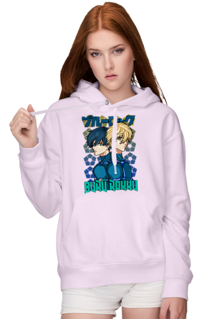 Women's hoodie with prints Blue Lock. Anime, blue lock, blue prison, manga, sport, sports anime. 2070702