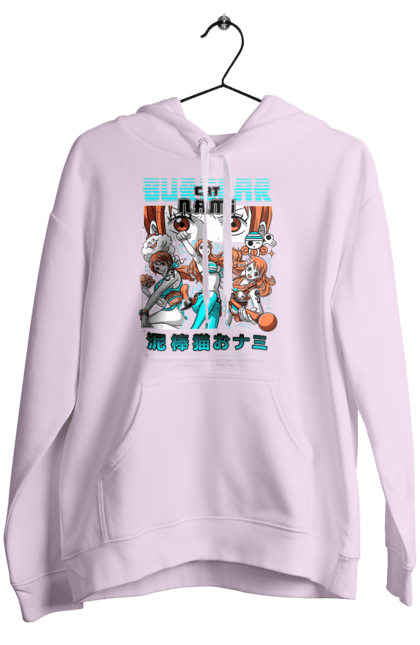 Women's hoodie with prints One Piece Nami. Anime, cat burglar, manga, nami, one piece, straw hat pirates. 2070702