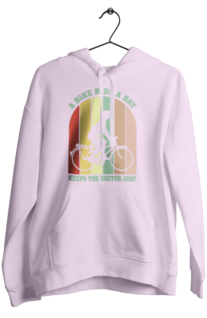 Women`s hoodie with prints Bike ride. Bike, bike ride, bike ride, burn, healthy lifestyle. 2070702