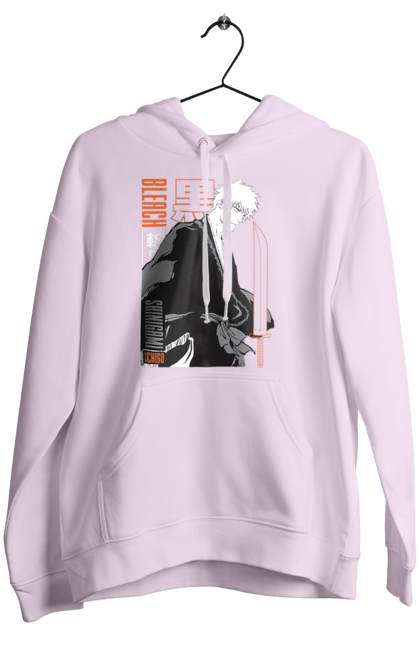 Women's hoodie with prints Bleach Ichigo Kurosaki. Anime, bleach, ichigo, ichigo kurosaki, manga. 2070702