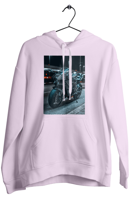 Women`s hoodie with prints Motto quotes. Bike, moto, quotes, sport. 2070702