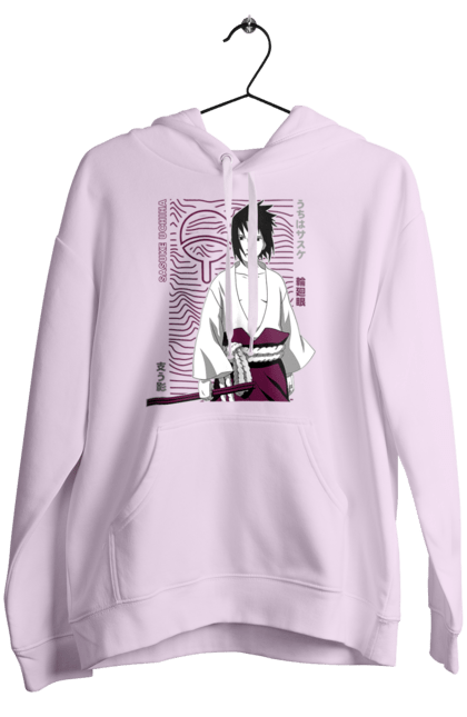 Women's hoodie with prints Naruto Sasuke Uchiha. Anime, manga, naruto, sasuke, sasuke uchiha, team 7, team number 7, uchiha. 2070702