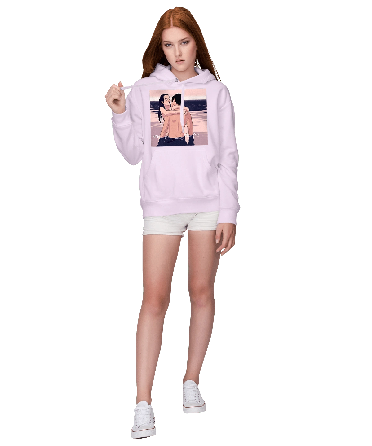 Парочка Обнімається В Річці