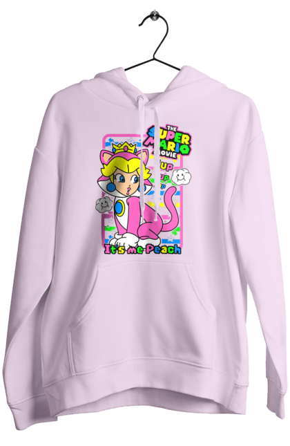 Women's hoodie with prints The Super Mario Bros. Movie Princess Peach. Character, game, mario, mario bros, movie, nintendo, princess peach, super mario bros. 2070702