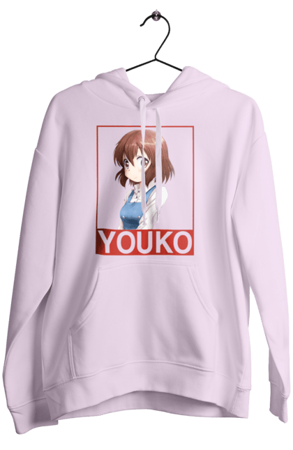 Women's hoodie with prints Kiniro Mosaic Yoko Inokuma. Anime, gold mosaic, kiniro mosaic, kinmoza, manga, yoko, yoko inokuma. 2070702