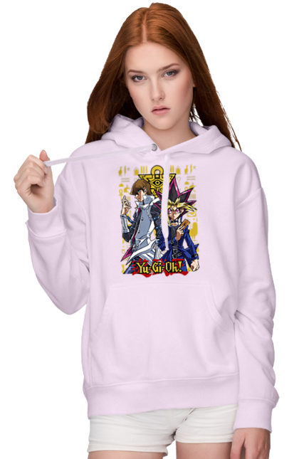 Women's hoodie with prints Yu Gi Oh! Seto Kaiba. Anime, manga, player, seto kaiba, shareholder, yu gi oh, yugio. 2070702