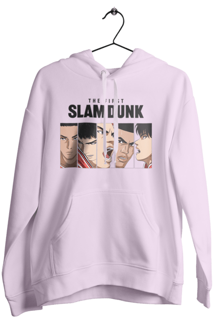 Women's hoodie with prints Slam Dunk. Anime, basketball, comedy, manga, school, shonen, slam dunk, sports anime. 2070702