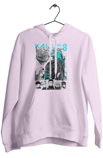 Women's hoodie with prints Kaiju № 8 Kafka Hibino. Anime, hibino kafka, kafka hibino, kaiju, kaiju 8, kaiju 8, kaiju № 8, manga. 2070702