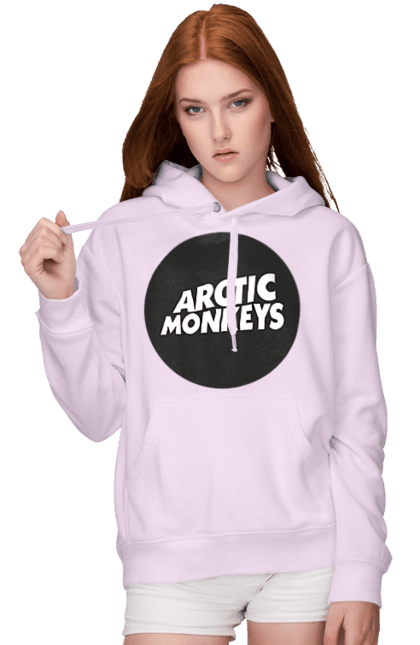 Women's hoodie with prints Arctic Monkeys. Arctic monkeys, garage rock, group, indie rock, music, post-punk revival, psychedelic rock, rock. 2070702