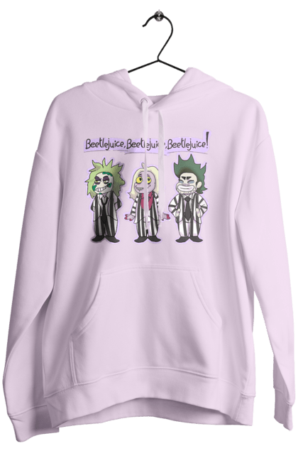 Women's hoodie with prints Beetlejuice. Beetlejuice, comedy, ghost, horror, movie, tim burton, warner bros. 2070702