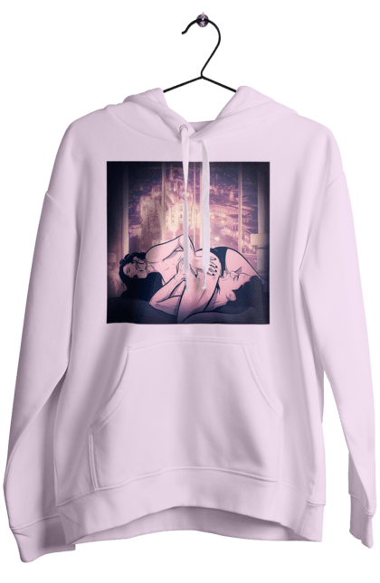 Women`s hoodie with prints Adult Games Against The City. Lick, love, naked, panties. 2070702