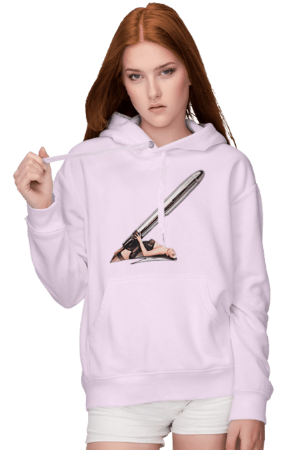 Women`s hoodie with prints Great Patron. Bullet, cartridge, girl. 2070702