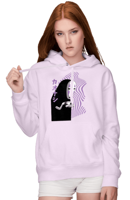 Women's hoodie with prints Spirited Away Kaonashi. Faceless, kaonashi, spirited away. 2070702