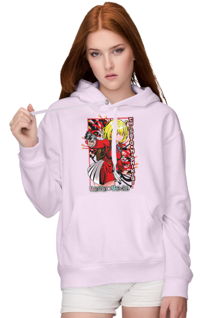 Women's hoodie with prints Lycoris Recoil Chisato Nishikigi. Agent, anime, chisato nishikigi, lycoris recoil, manga. 2070702