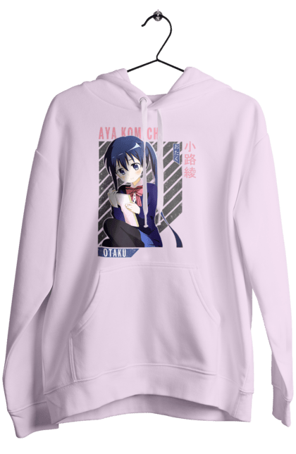 Women's hoodie with prints Kiniro Mosaic Aya Komichi. Anime, aya komichi, gold mosaic, kiniro mosaic, kinmoza, manga. 2070702