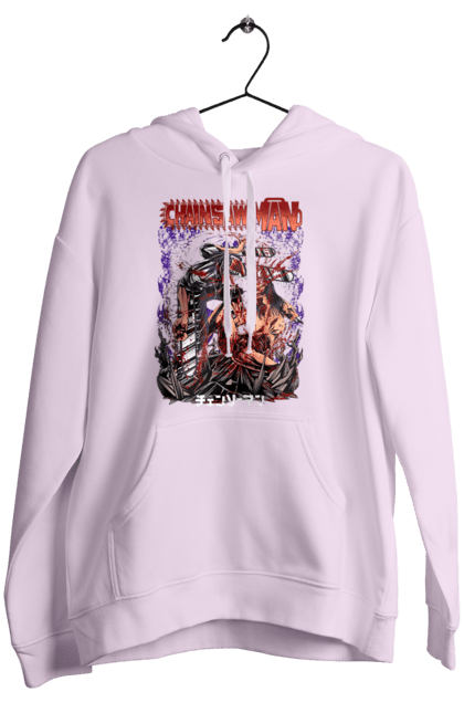 Women's hoodie with prints Chainsaw Man. Anime, chainsaw man, demon, denji, manga, pochita, shonen. 2070702