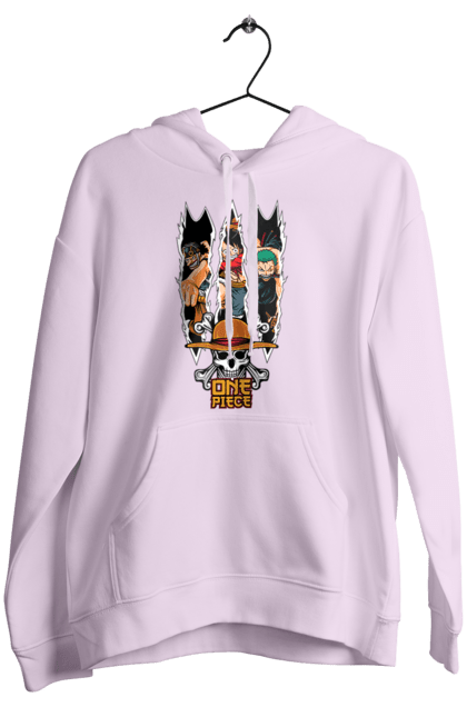 Women's hoodie with prints One Piece Luffy. Anime, luffy, manga, monkey de luffy, one piece, pirates. 2070702