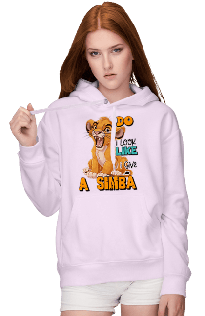 Women's hoodie with prints The Lion King Simba. Animal, cartoon, king, lion, lion king, simba. 2070702