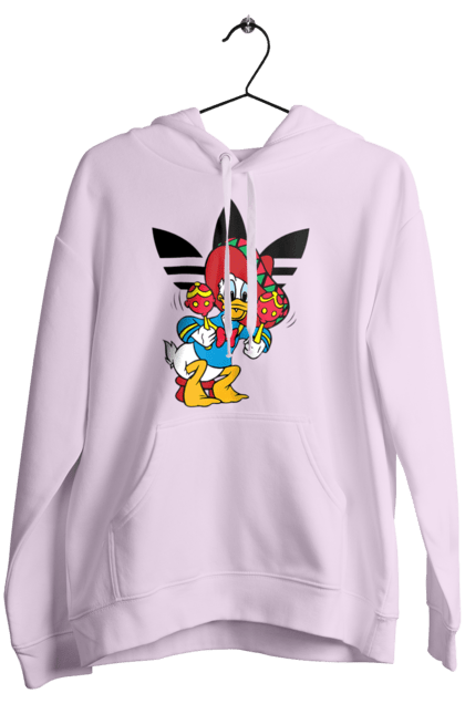 Жіноче худі з принтом "Adidas Дональд Дак". Adidas, daisy duck, donald duck, адідас, дейзі дак, дональд дак, мультсеріал, мультфільм. 2070702