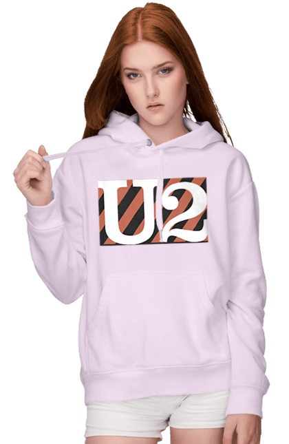 Women's hoodie with prints Group U2. Alternative rock, dance rock, group, music, post-punk, rock, soft rock, tour. 2070702