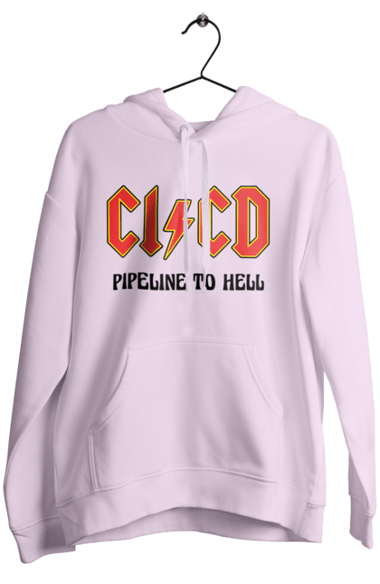 Women's hoodie with prints CI/CD pipeline to hell. Cicd, cicd pipeline, development, devops, engineer, pipeline, programming, software. 2070702