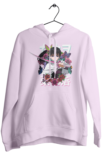 Women's hoodie with prints Demon Slayer Kanao. Anime, demon slayer, kanao, kimetsu no yaiba, manga, serial, shinobu. 2070702