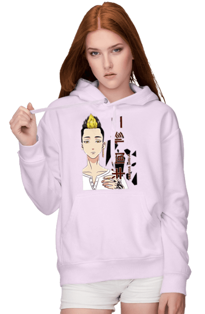 Women's hoodie with prints Tokyo Revengers Hanma. Anime, film, hanma, manga, tokyo manji gang, tokyo revengers, tv series. 2070702