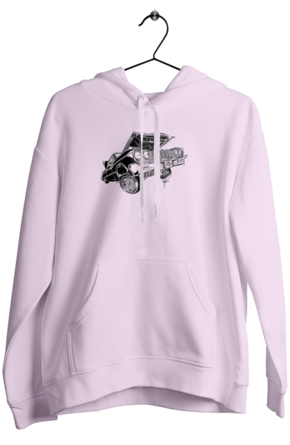 Women`s hoodie with prints Car. Car, chevrolet, classic, impala, lowrider. 2070702