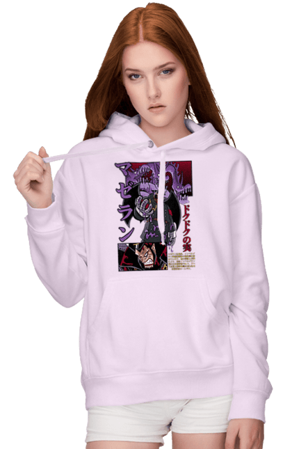 Women`s hoodie with prints One Piece Magellan. Anime, magellan, manga, one piece, straw hat pirates. 2070702