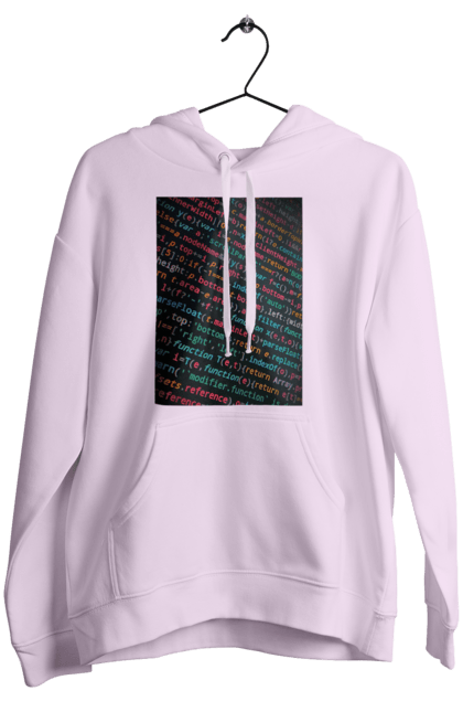 Жіноче худі з принтом "Код". Angular, c, css, html, it, javascript, jquery, php, python, react, svelt, vue, айтишник, айті, гумор, код, кодувати, прогер, програміст, програмісти, ти ж, ти ж програміст, тиж програміст. 2070702