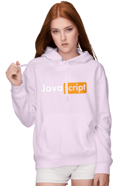 Жіноче худі з принтом "Java скрипт". Айті, айтішник, джава скрипт, для айтішника, для програміста, подарунок айтішнику, подарунок програмісту, програміст, розробник, ява скрипт. 2070702