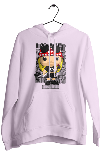 Women's hoodie with prints Guns N Roses. Guns n roses, hard rock, heavy metal, music, rock band. 2070702