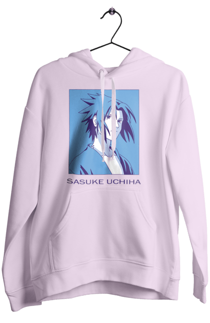 Women's hoodie with prints Naruto Sasuke Uchiha. Anime, manga, naruto, sasuke, sasuke uchiha, team 7, team number 7, uchiha. 2070702