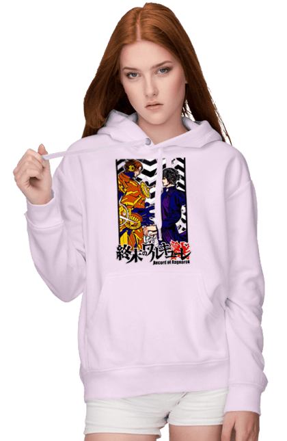 Women's hoodie with prints Record of Ragnarok Nikola Tesla VS Beelzebub. Anime, beelzebub, comics, manga, netflix, nikola tesla, record of ragnarok. 2070702