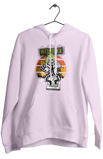 Women's hoodie with prints Beetlejuice. Beetlejuice, comedy, ghost, horror, movie, tim burton, warner bros. 2070702