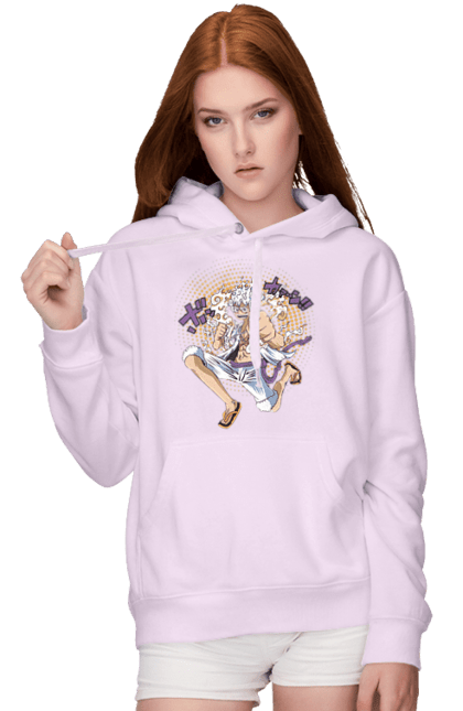 Women's hoodie with prints One Piece Luffy. Anime, luffy, manga, monkey de luffy, one piece, pirates. 2070702