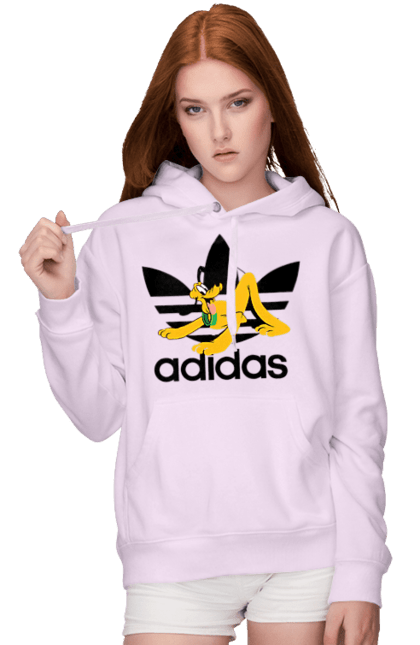 Жіноче худі з принтом "Adidas Плуто". Adidas, pluto, адідас, мультсеріал, плуто, серіал, собака. 2070702