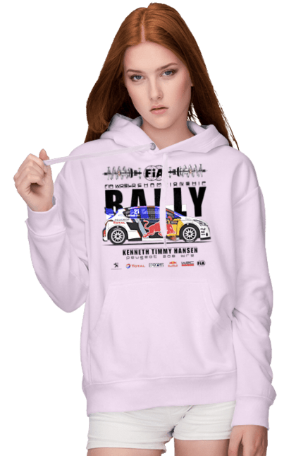 Women's hoodie with prints Red Bull Rally. Auto, automobile, car, race, rally, rally, red bull, redbull, sport. 2070702