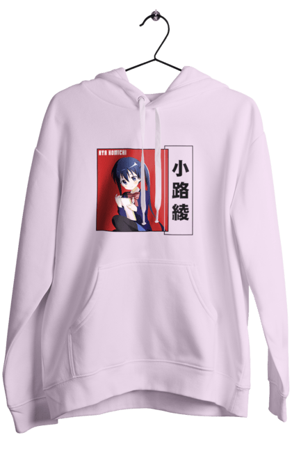 Women's hoodie with prints Kiniro Mosaic Aya Komichi. Anime, aya komichi, gold mosaic, kiniro mosaic, kinmoza, manga. 2070702