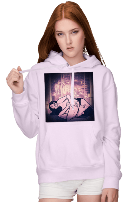 Women`s hoodie with prints Adult Games Against The City. Lick, love, naked, panties. 2070702
