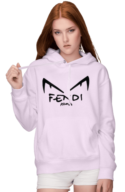 Жіноче худі з принтом "Fendi". Fendi, lvmh, бренд, будинок моди, італія, люкс, мода, одяг, сумка, фенді. 2070702