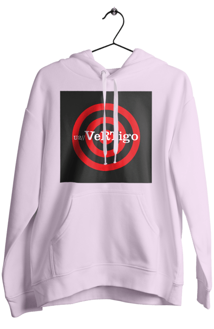 Women's hoodie with prints Group U2. Alternative rock, dance rock, group, music, post-punk, rock, soft rock, tour, vertigo tour. 2070702