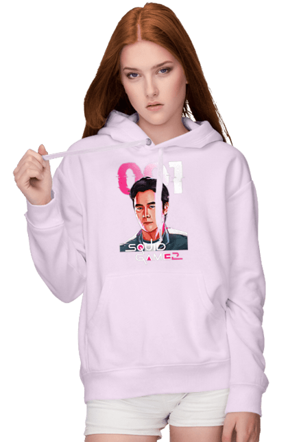 Women`s hoodie with prints Squid Game Hwang In ho. 001, front man, hwang in-ho, netflix, player 001, squid game, tv series. 2070702